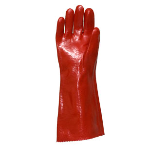 GUANTE ROJO PVC CORTO Nº 10.5