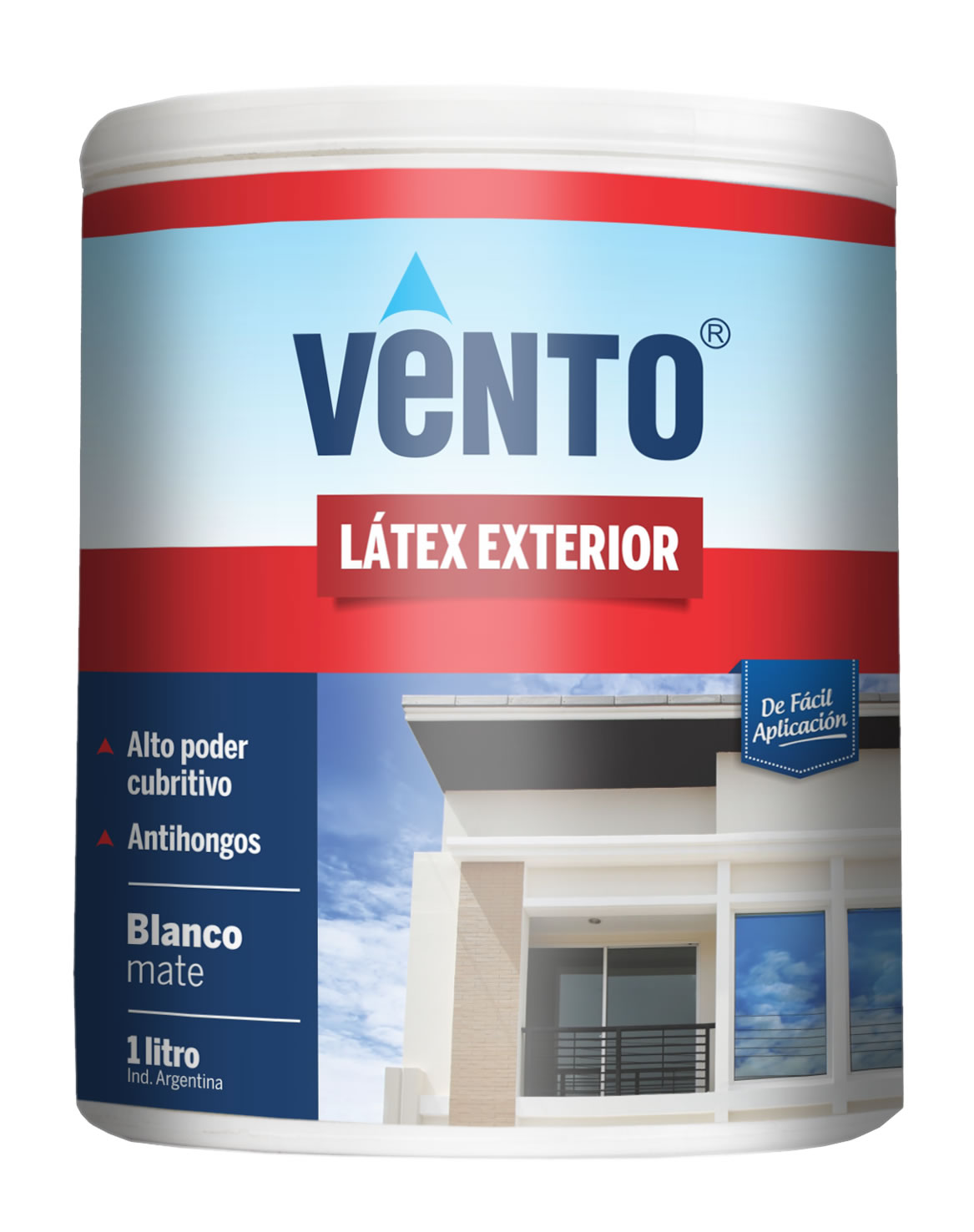 LATEX VENTO EXTERIOR BLANCO X 1 LT (PACK X 4)