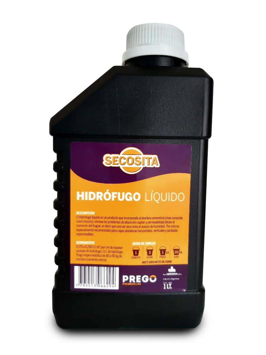 SECOSITA (Hidrofugo Liquido) CAJA 12 x 1 LT