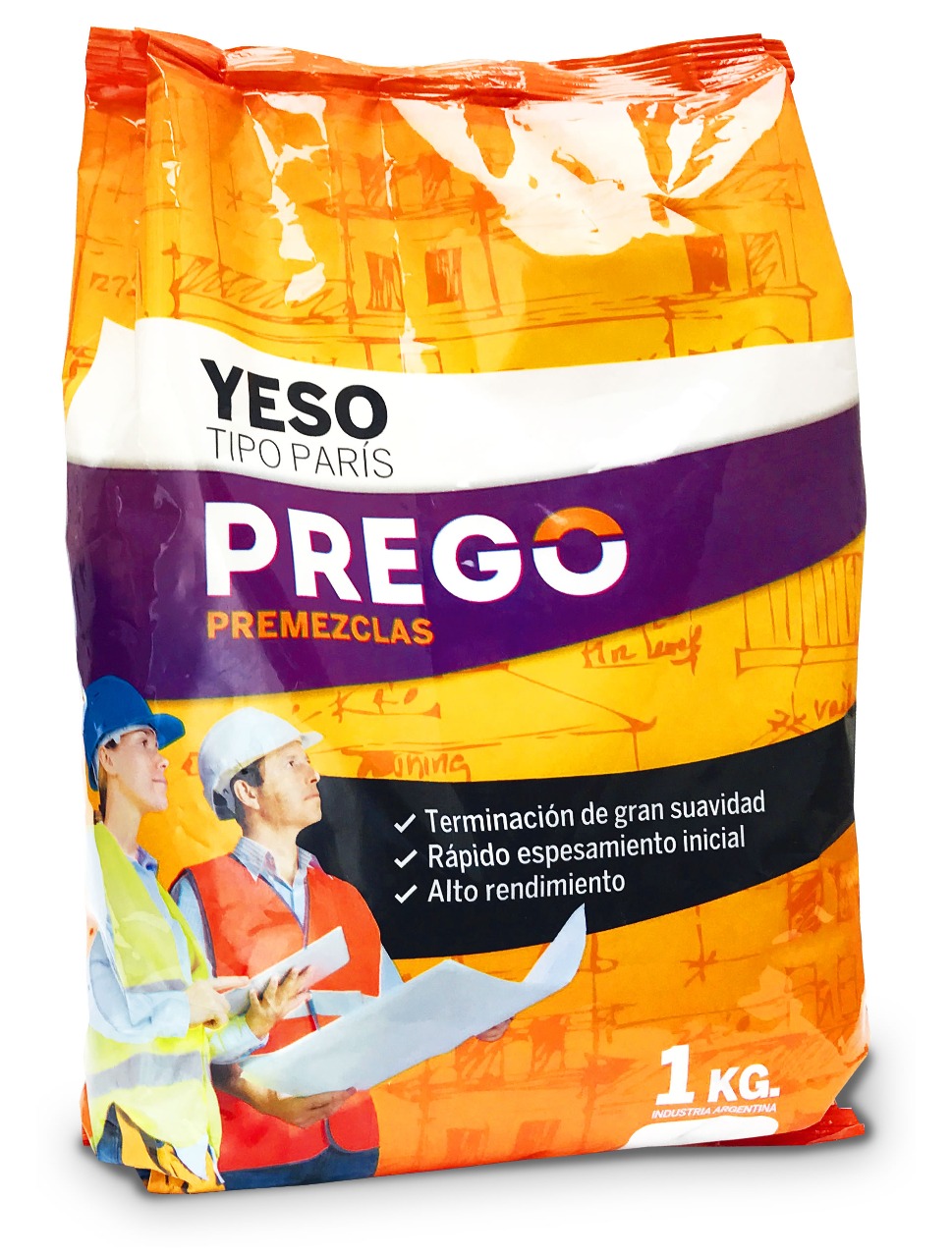 YESO PREGO T/ PARIS CAJA 10 PAQ.X 1 Kg.