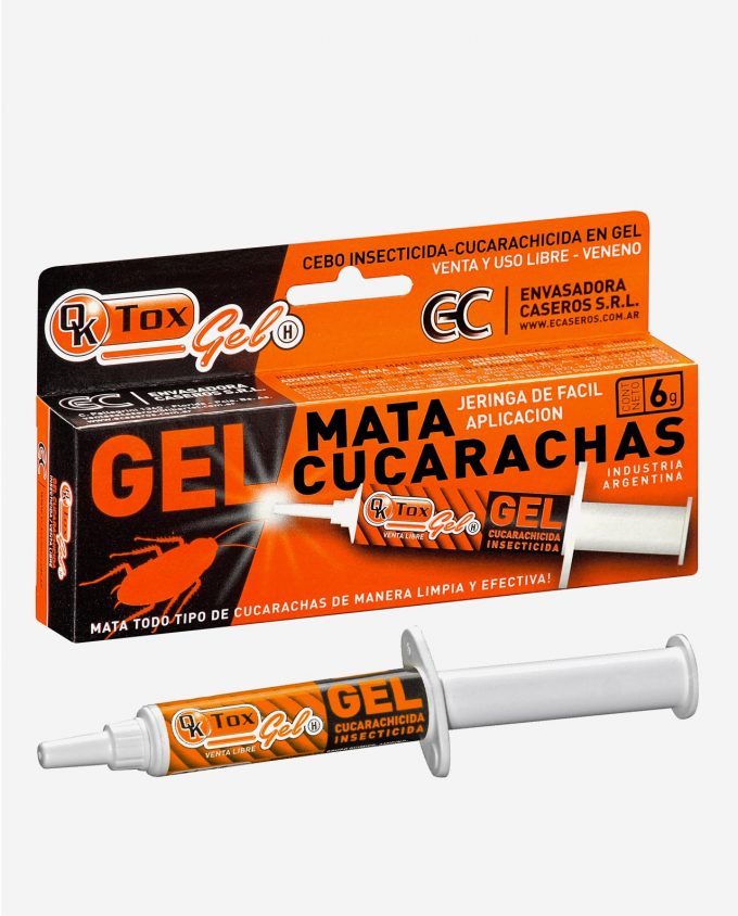 MATA CUCARACHAS GEL (caja 14 u. X 6 grs.)(QK TOX)